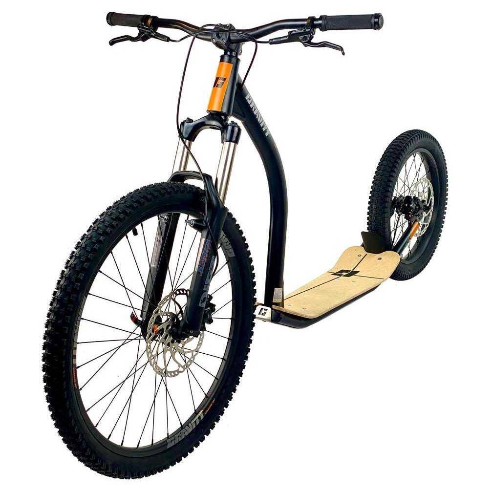 Trottinette Tout Terrain STIGA AIR - Grandes Roues Gonflables 12" - Frein à Main - Ajustable 77-90cm - Pour Enfants 7+ Ans - 100kg Max